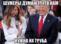 шумеры думают, что нам нужна их труба