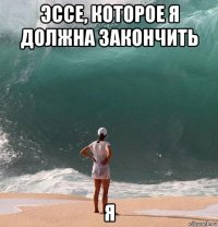 эссе, которое я должна закончить я