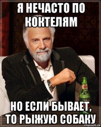я нечасто по коктелям но если бывает, то рыжую собаку