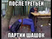 после третьей партии шашок
