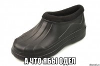  а что ябы одел