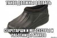 такое должны одевать секретарши и медсестры и работницы банков