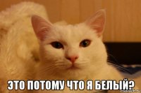  это потому что я белый?