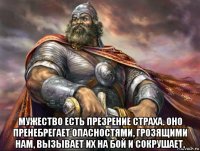  мужество есть презрение страха. оно пренебрегает опасностями, грозящими нам, вызывает их на бой и сокрушает.