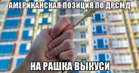 американская позиция по дрсмд на рашка выкуси