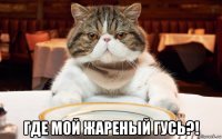  где мой жареный гусь?!