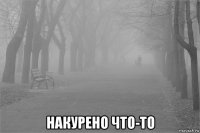  накурено что-то