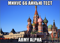 минус 66 айкью тест army alpha