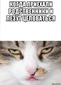 когда приехали родственники и лезут целоваться 