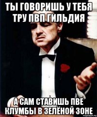 ты говоришь у тебя тру пвп гильдия а сам ставишь пве клумбы в зелёной зоне