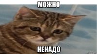 можно ненадо
