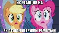 их реакция на выступление группы рамштайн