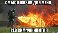 смысл жизни для меня - рёв симфонии огня