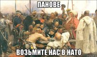 панове возьмите нас в нато