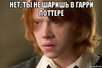 нет, ты не шаришь в гарри поттере 