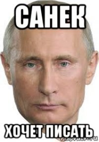 санек хочет писать