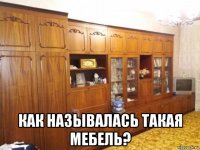  как называлась такая мебель?