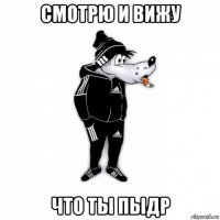 смотрю и вижу что ты пыдр