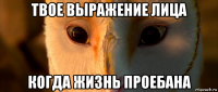 твое выражение лица когда жизнь проебана
