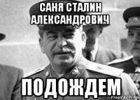 саня сталин александрович подождем