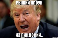 рыжий клоун из пиндосии..