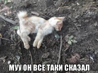  муу он все таки сказал