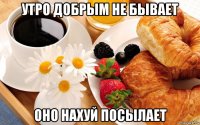 утро добрым не бывает оно нахуй посылает