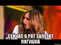  сейчас в рот залетит лягушка