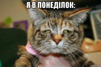 я в понеділок: 