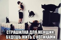  страшилка для женщин: будешь жить с котиками