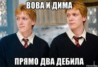 вова и дима прямо два дебила