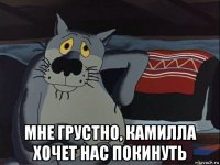  мне грустно, камилла хочет нас покинуть