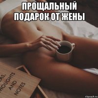 прощальный подарок от жены 