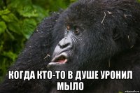  когда кто-то в душе уронил мыло