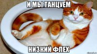 и мы танцуем низкий флех