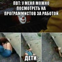пвт: у меня можно посмотреть на программистов за работой дети: