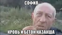 софия кровь и бетон казакша