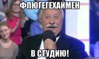флюгегехаймен в студию!