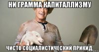 ни грамма капиталлизму чисто социалистический прикид.