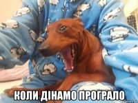  коли дінамо програло