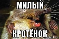 милый кротёнок