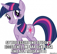  se vuoi essere uno studente eccellente, impara ogni cosa fino alla tarda notte
