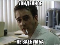 увиденное не заебумба