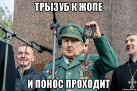 трызуб к жопе и понос проходит