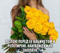  я стою перед ее кабинетом и репетирую, как войду и не заплачу