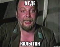 а где калытян