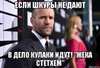 если шкуры не дают в дело кулаки идут! "жека стетхем"