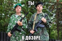ты в дозоре