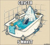 спустя 5 минут