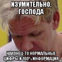изумительно, господа наконец-то нормальные цифры и 100% информация